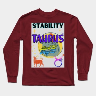 Astrology signs Taurus symbols Long Sleeve T-Shirt